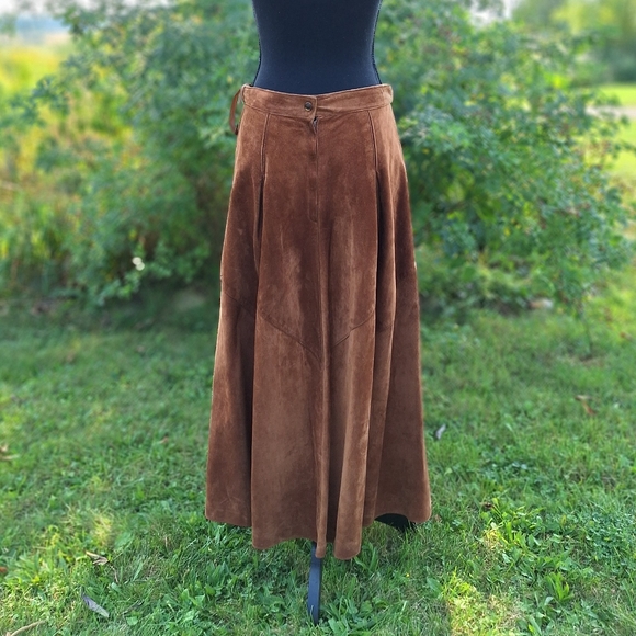(10/12) Vintage Suede Leather Skirt & Jacket Set , The Olde Hide House , 2PCS - Picture 11 of 17